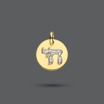 Chai Diamond Disc Pendant