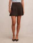 Alisha Pleated MINI Skirt - 16 Chocolate