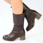 Madison Opal Mid Calf Boot - Brown - 8