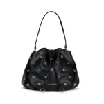 K studded Bucket Bag -black