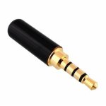 3.5MM 4 Pole Jack Plug With Plastic Housing