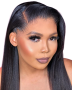 14IN Brazilian Hair Straight Bob 13X4 Full Frontal Lace Wig