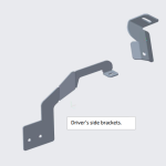 Toyota Hilux GD6 Facelift Model 2020+ Top Support Bracket Set –