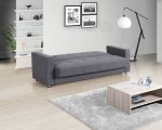 Kelly Sleeper Couch In Grey Fabric