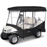 Weimell Golf Cart Enclosure 4 Passenger For Club Car Tempo Onward Extended Roof 88" 4-SEATER 600D Waterproof Transparent Driving