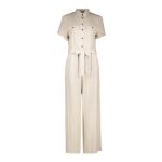 Linen Blend Utility Jumpsuit