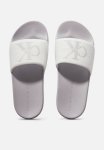 Calvin Klein Slide Monogram - Bright White oyster Mushroom