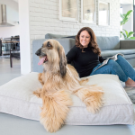 Lulu Dog Cushion - Large - 120CM L X 15CM H X 90CM W Oatmeal Melange