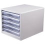 Deli Filing Cabinet - 5 Drawers - White