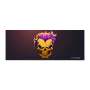 Yellow Gamer Skull Flames By Wikus Schalkwyk Large Desk Pad