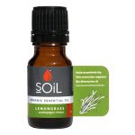 Soil Organic Aromatherapy Essential Oil Lemongrass 10ML