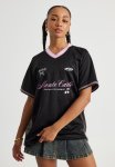 V Neck Sports Jersey - Black monte Carlo