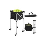 Pro Tennis Padel Ball Hopper Cart – Holds 150 Balls