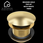 Brushed Gold Pop-up Bath Waste - 70MM