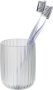 Wenko Agropoli Range Frosted Plastic Toothbrush Tumbler White
