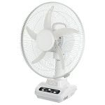 Elements Rechargeable Fan Desk 30CM White