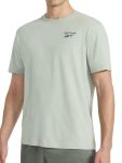 Reebok Men's Small Embroidery Crewneck T-Shirt Standard Fit Lightweight Cotton-poly Jersey Fabric Iceberg Green Small