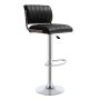 Gof Furniture - Ilike Height Adjustable Bar Stool Black