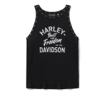 Women’s H-d American Classic Studded Tank – Harley Black