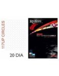 L117UPB Multi-purpose Inkjet-laser Labels 20MM Diameter Round 100 Pack
