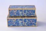 Oblong Blue Marble Box