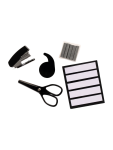 Black Stationery Essentials Set - None Black