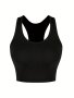 Basic Crop Tops Racerback Yoga Sports Vest For Women Gym Seamless Ribbed Knit Sleeveless Casual Tank Tops Womens Tops