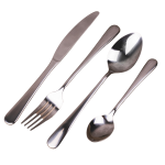 24 Piece Shiny Finish Stainless Steel Cutlery Set