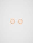 Lucia Square Stone Stud Earrings - 0 Ivory gold