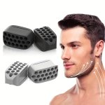 1PC 2PCS Silicone Jaw Exerciser Facial Toner Jawline Fitness Ball