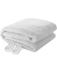 Pure Pleasure Sherpa Fleece Fitted Electric Blanket With Elastic Strap Queen Size