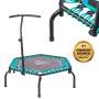 New Dynamic Bounce Studio Jleg Turquoise Hex Rebounder MINI Trampoline Spring Free Bungee With Handle