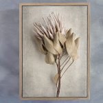 Everlasting 3 Art Print - A0 Framed Canvas With Natural Wood Frame