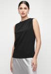 Edit Pleated Built Up Vest - Black
