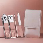 4PCS Professional Manicure Set: Stainless Steel Nail Clippers Cuticle Trimmer & Pusher - Complete Grooming Kit For Hands & Feet