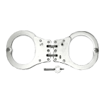 Handcuff Double Locking 2 Links- Nickel Plated
