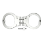 Handcuff Double Locking 2 Links- Nickel Plated