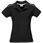 Ladies Backhand Golf Shirt Black