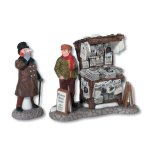 Department 56 Dickens Village London Newspaper Stand Set Of 2