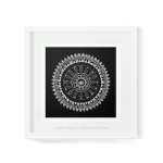 Mandala Protea Art Print