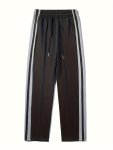 Colorblock Drawstring Pants For Men Stylish Casual Wide Leg Trousers For Males