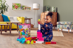 First Builders Big Building Bag - 80 Piece Pink