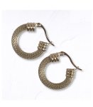 Mesh Wire Earrings - Silver Free