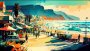 Canvas Wall Art - Canvas Wall Art Cape Town Beachfront Abstract - B1101 - 120 X 80 Cm