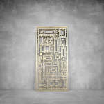 Wall Art D040 - 1040 X 535 X 20 Indoor Matt Gold Cool White