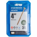 30 PK XL HD Pocket-Hole Screws Coarse Maxi-loc 101MM 14 SML-C4X400-30