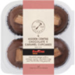Bakery Hidden Centre Cupcakes Made With Bar-one 4-PACK