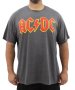 Mens Printed Acdc Tee - 10XL / Chcoal