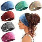 Women's Multi-colored Sports Headband: Sweat-absorbing Quick-drying And Perfect For Yoga Running And Fitness