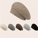 Winter Fashion Elegant Knitted Hat Women's Warm Beret Wool Hat
